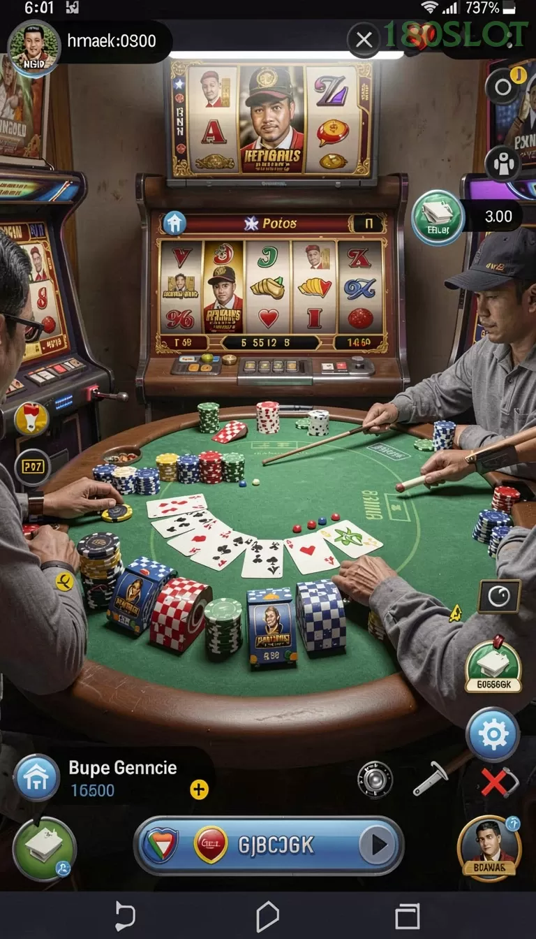 Cuplikan layar RP886 — menu navigasi