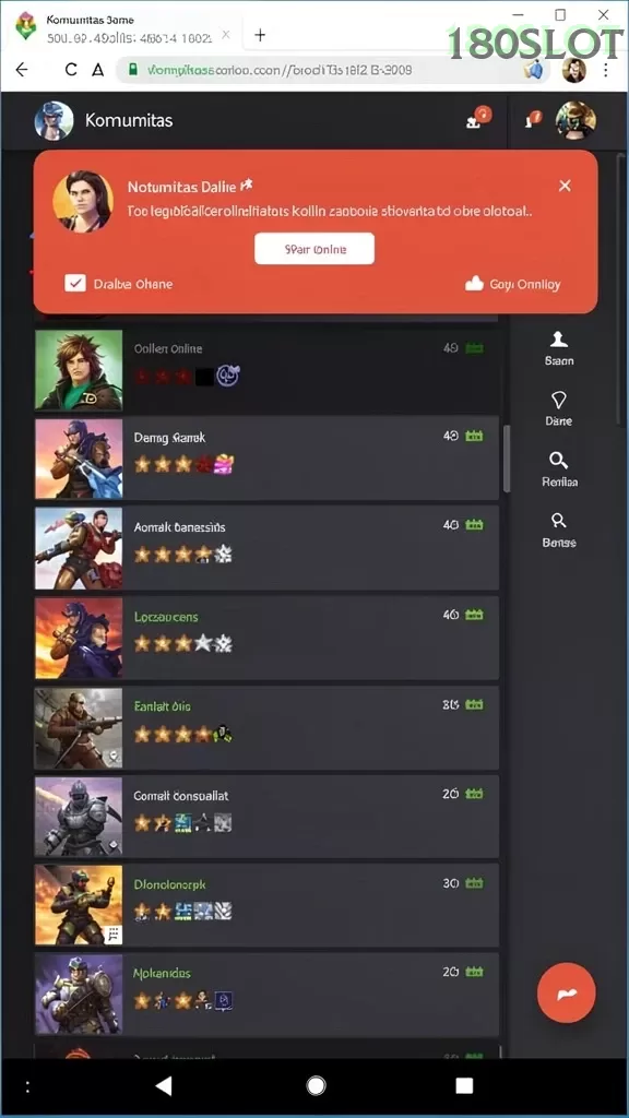 Cuplikan layar 33LGAMES — menu navigasi
